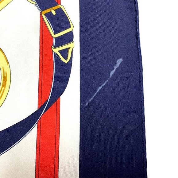 VINTAGE HERMES Experion D'Or Silk Scarf - Picture 10 of 10